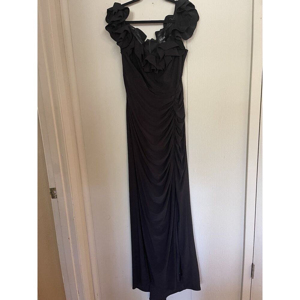 Xscape Black Off-Shoulder Ruffle Maxi Dress - Picture 5 of 9
